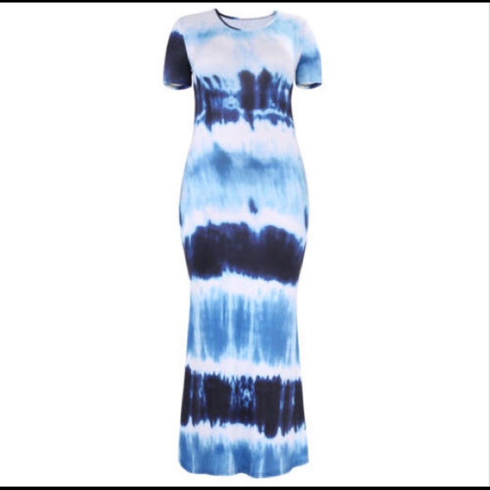 Tie dye maxi dress BN